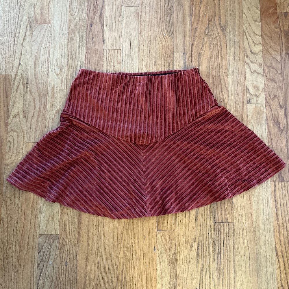 NWT free people corduroy skirt size large